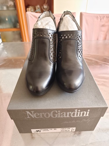 Tronchetti neri pelle - tronchetti, in